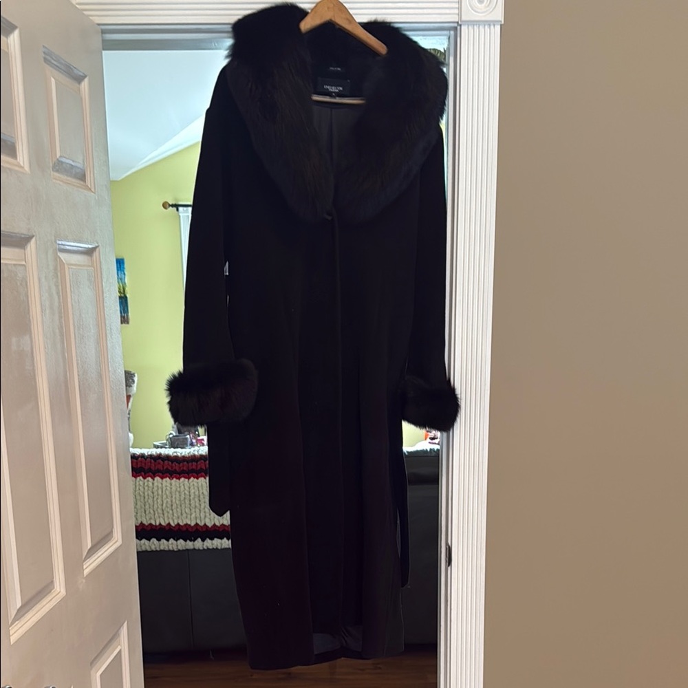 Jones New York Black Pea Coat Sleek Design - Picture 3 of 4